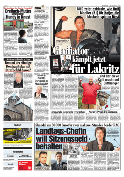 BILD zeigt exklusiv, wie Ralf Moeller (51)für Katjes die Muskeln