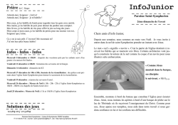 Infojunior D&eacute;cembre 2014 - Paroisse Saint Symphorien