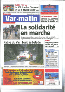 Accès Revue de Presse 30 novembre 2014