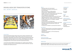 grundlagen der tranSFerSySteme. wie, womit, warum.