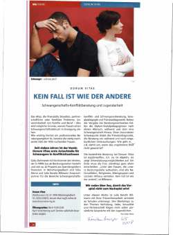 KEIN FALLIST WIE DER ANDERE - Donum vitae