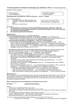 Musterantrag 850k IV-Kontopfaendungsschutz wie PHB SB-2014