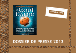 DOSSIER DE PRESSE 2013 - Port-en-Bessin