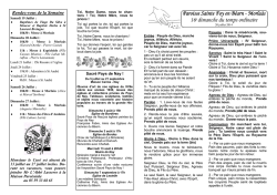 Feuilles fid&egrave;les - ETE2014.pub - Paroisse Sainte Foy en B&eacute;arn