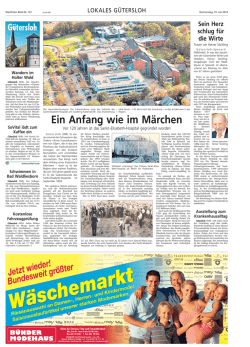 Ein Anfang wie im M&auml;rchen - Sankt Elisabeth Hospital G&uuml;tersloh