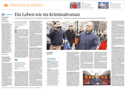 Ein Leben wie im Kriminalroman - Rudolf Elmer