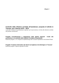 Allegato 1 - Agenzia Regionale di Sanità della Toscana