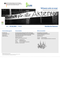 Wissen wie es war - Petrikirche Rostock