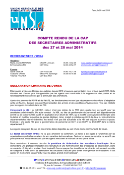 CR CAP SA 27 et 28 mai 2014 site internet