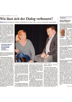 Wie lässt sich der Dialog verbessern? - Schule Aargau