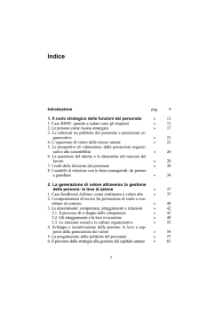 Indice - Universit&agrave; degli Studi di Milano