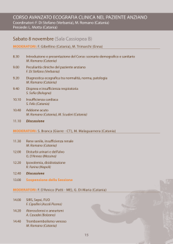 Ecografia clinica nel Paziente Anziano - Programma Finale