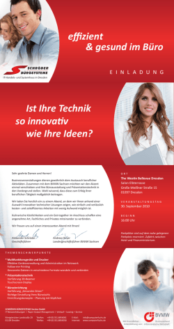 effizient & gesund im B&uuml;ro Ist Ihre Technik so innovativ wie - BVMW