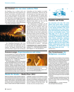 Ein Festival wie von einer anderen Welt - Zeitpunkt.ch