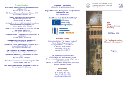 Milan European Economy Workshop 2014