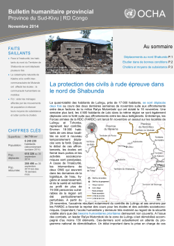 RDC_SK_Bulletin humanitaire provincial-Novembre