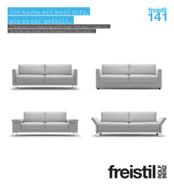 Ich mache mir mein Sofa, wie es mir gef&auml;llt. - freistil