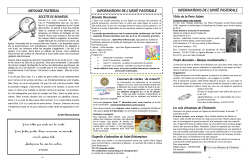 Feuillet du 26 octobre 2014 - Paroisse Saint-Nicolas-de