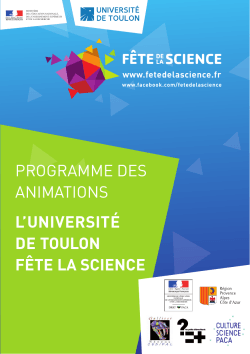 Programme Fête de la Science 2014