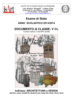 5 CL - Architettura e Design - Documento 15 maggio 2014