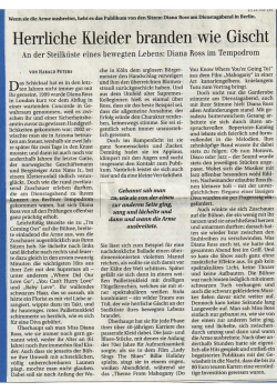 Herrliche Kleider brenden wie Giseht - Diana Ross