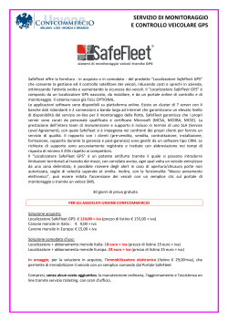 Safefleet - Unione del Commercio di Milano