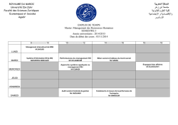 EMPLOI DU TEMPS MRH S3