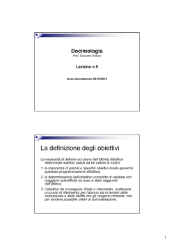 Lezione n. 5 - Prof. Giovanni Arduini