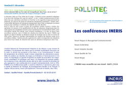 Programme des conférences Pollutec 2014