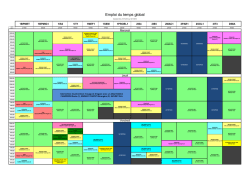 Emploi du temps global