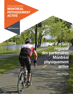 Projet de politique des partenaires Montréal physiquement active