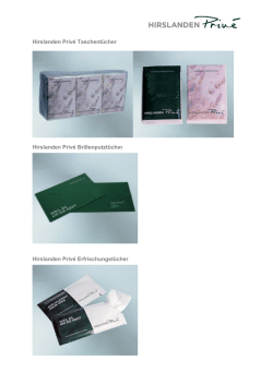 Hirslanden Priv&eacute; Merchandising