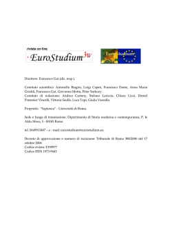 Direttore: Francesco Gui (dir. resp.). Comitato
