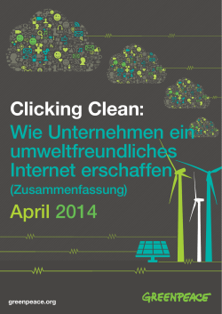 Clicking Clean: Wie Unternehmen ein - Greenpeace