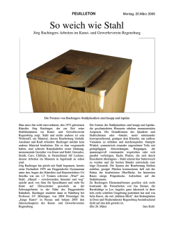 So weich wie Stahl - jb-kunst.de