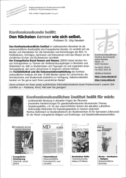 Den Nächsten kennen wie sich selbst. - RPI der EKHN