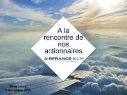 A la rencontre de nos actionnaires - Air France