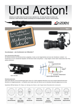 Grundwissen - wie funktioniert ein Mikrofon? - Hifi & Foto Koch GmbH