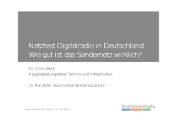 Netztest Digitalradio in Deutschland. Wie gut ist das Sendernetz