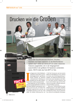 Drucken wie die Gro&szlig;en - FACTS Verlag GmbH