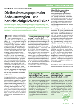 Die Bestimmung optimaler Anbaustrategien – wie - edoc