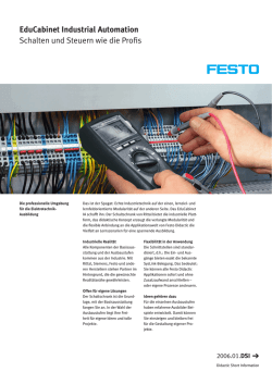 EduCabinet Industrial Automation Schalten und Steuern wie die Profis
