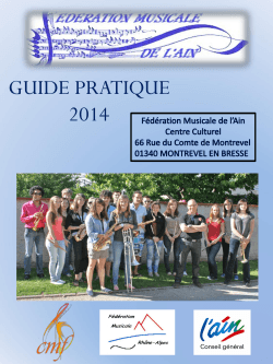 Telechargez le guide 2014 de la fédération