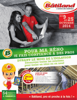 promo du 9 au 25 octobre
