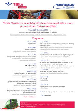 “Tekla Structures in ambito EPC, benefici consolidati e nuovi