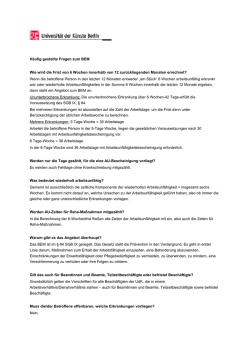 H&auml;ufig gestellte Fragen zum BEM Wie wird die Frist von 6 Wochen