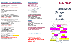 2014/2015 Association Association Mangin Mangin Ile Ile Beaulieu