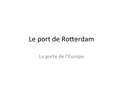 Le port de Rotterdam