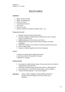 LES BISCUITS SABLES (mok hollandais)
