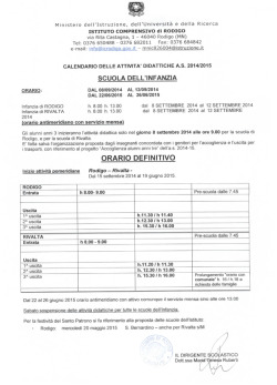 ISTITUTO COMPRENSIVO di RODIGO